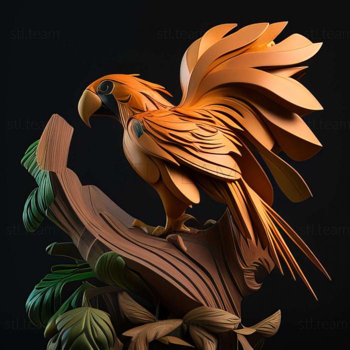 3D модель Райская птица (STL)
